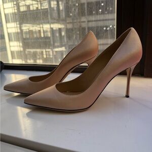 Sergio Rossi Nude Pointed Heels